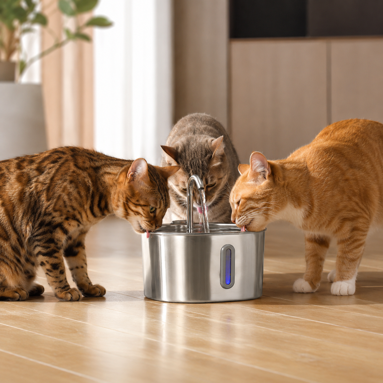 Kattfontänen som får katten att dricka mer