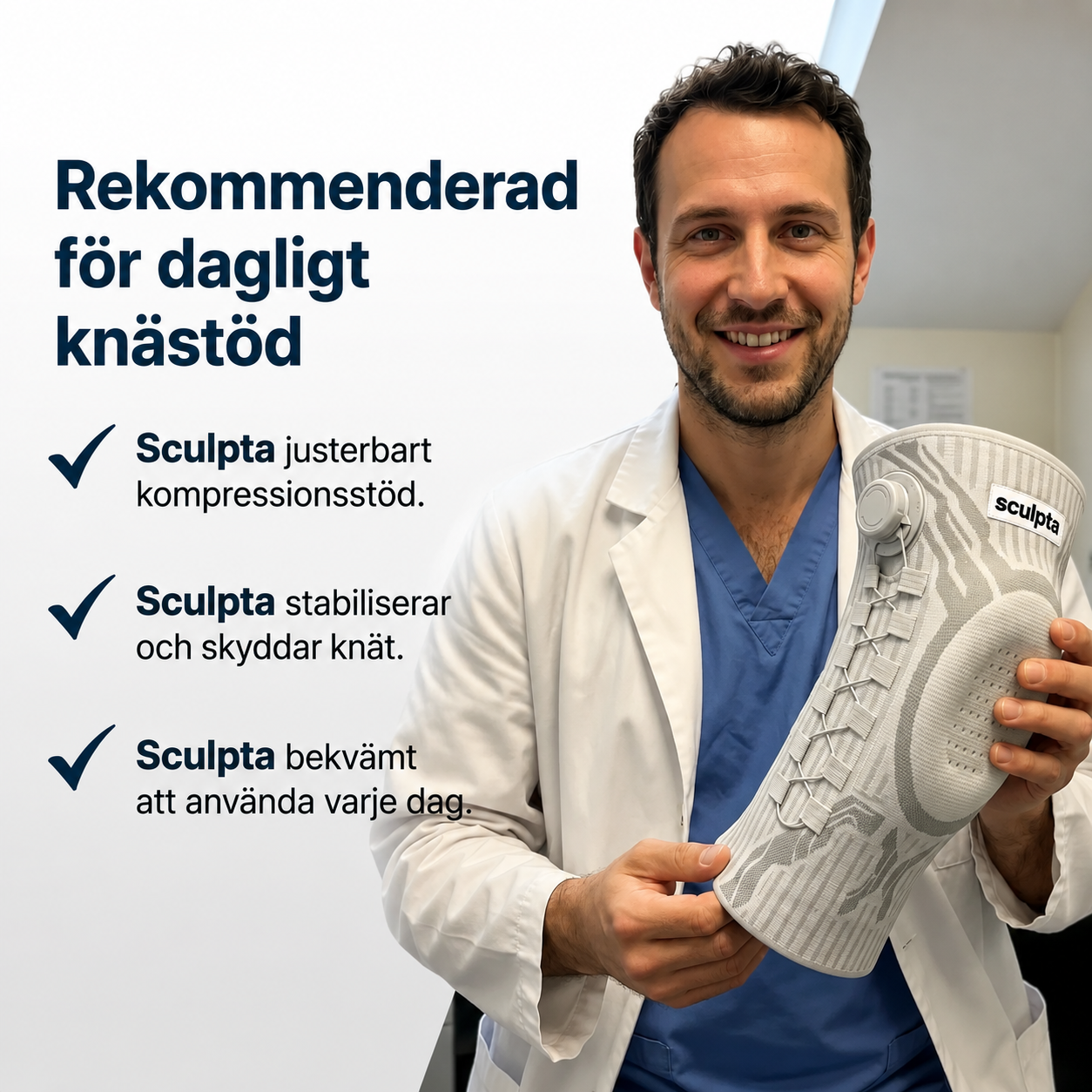 Sculpta - Knästöd för ledstabilitet