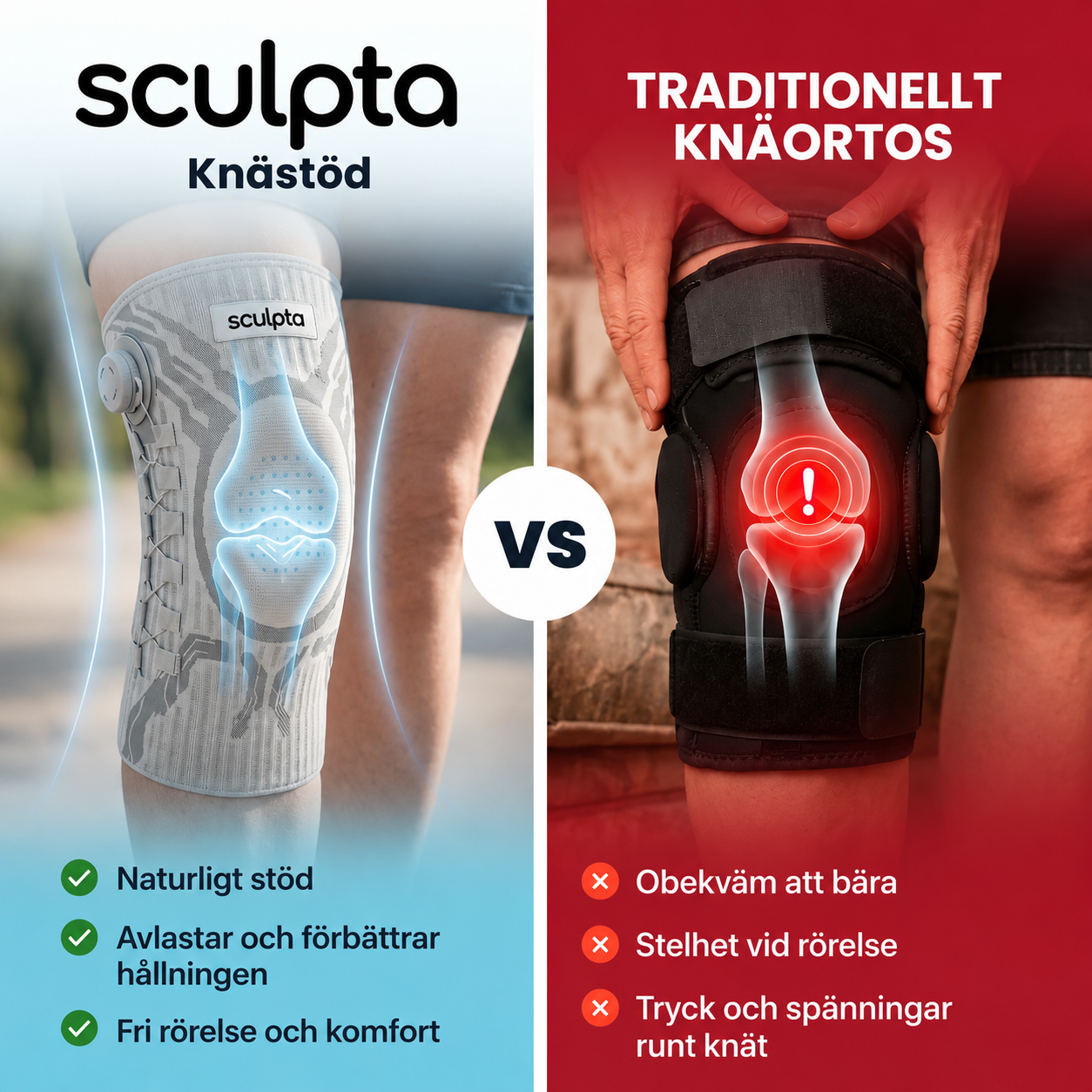 Sculpta - Knästöd för ledstabilitet